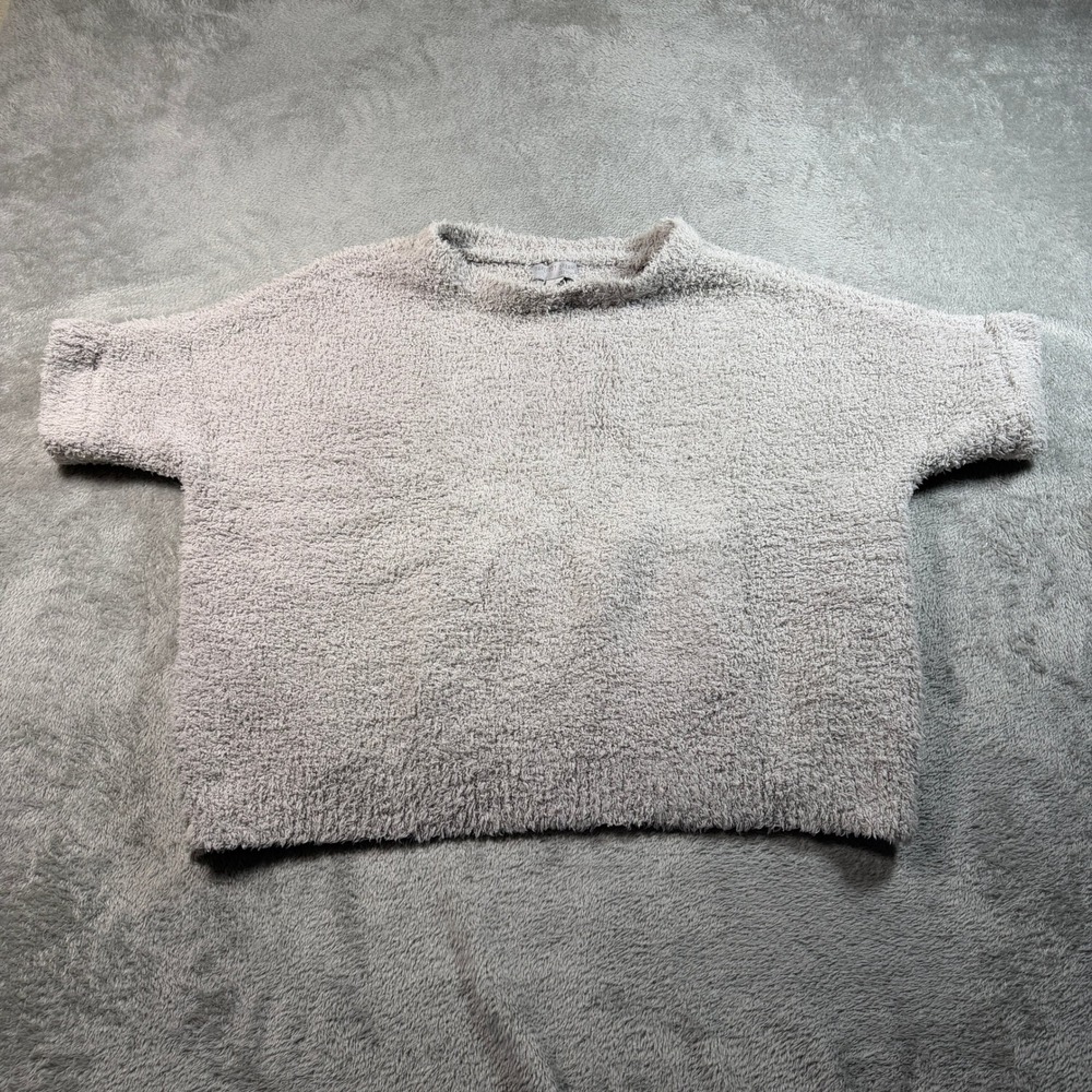 Barefoot Dreams CozyChic Dolman Top Women Small Gray Short Sleeve QVWCC1341